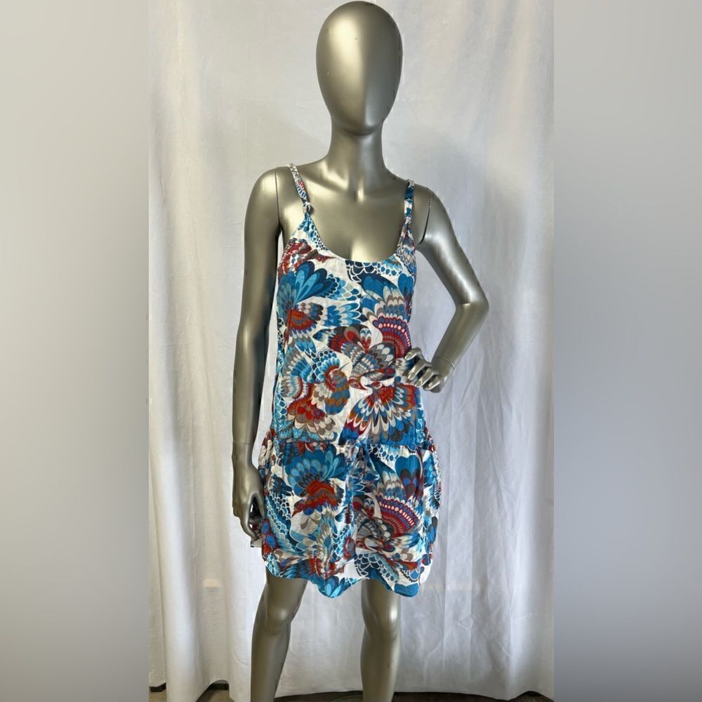 Quicksilver Dress Bird Print Swim Cover Up Size M